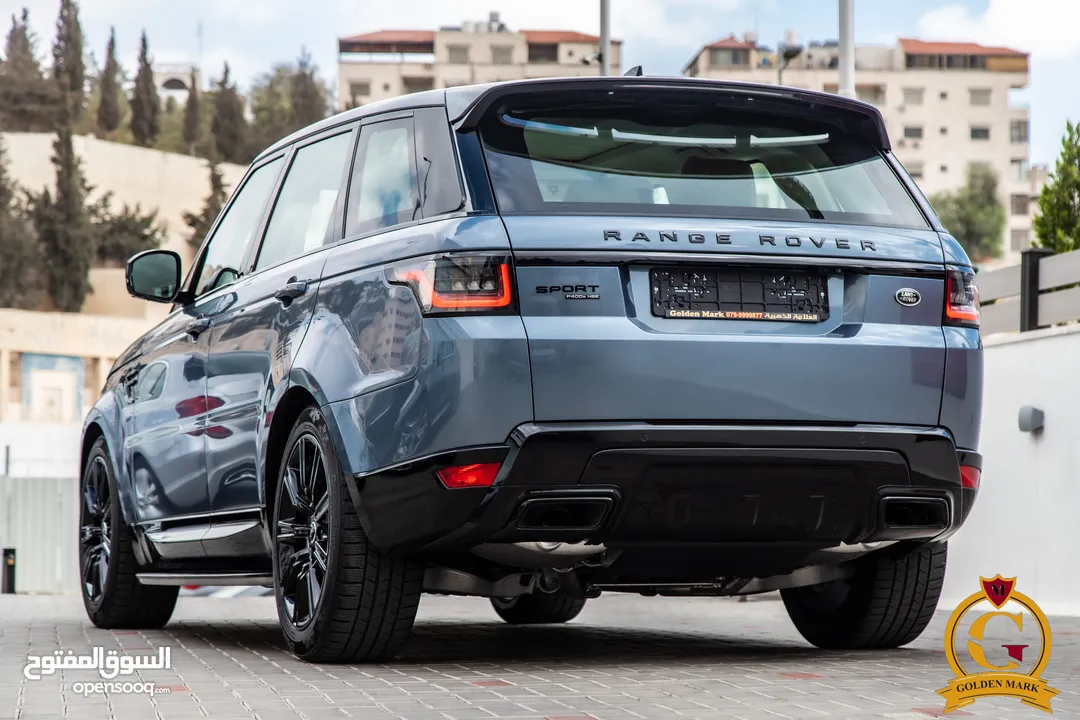 Range Rover Sport 2021 Hse Plug in hybrid  Black edition    السيارة وارد المانيا