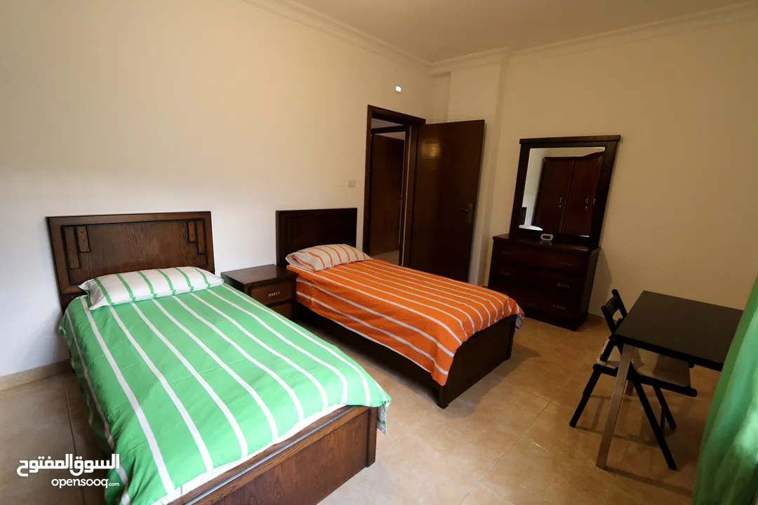 Yearly or monthly. 150m2 Fully furnished 3-bedroom apartment with a spacious living room & balcony