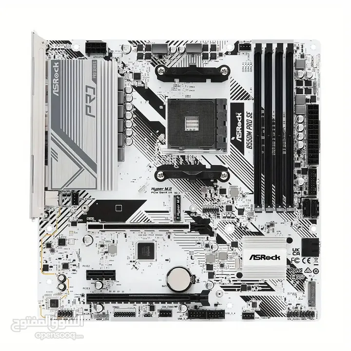 مذربورد اسروك جيمنج لمعالجات اي ام دي رايزن جيل 3000 - 5000 ASROCK B550M PRO SE DDR4/AMD RYZEN CPU