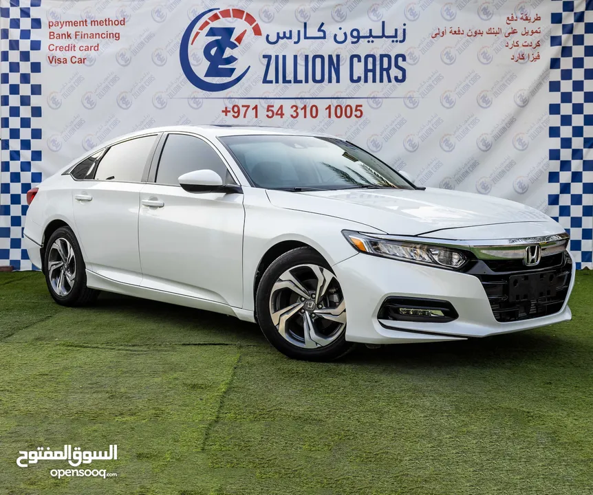 Honda- Accord EX - 2020 - Perfect Condition - 965 AED/MONTHLY - 1 YEAR WARRANTY + Unlimited KM*