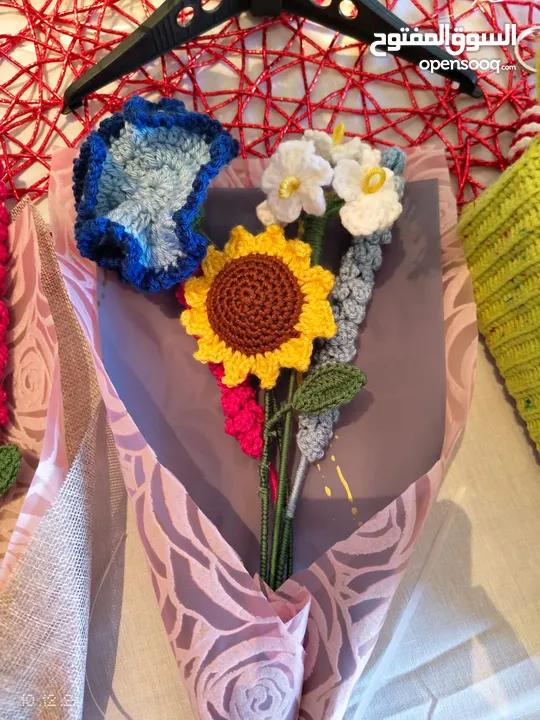 Beautiful Handmade crochet Bouquet flowers!