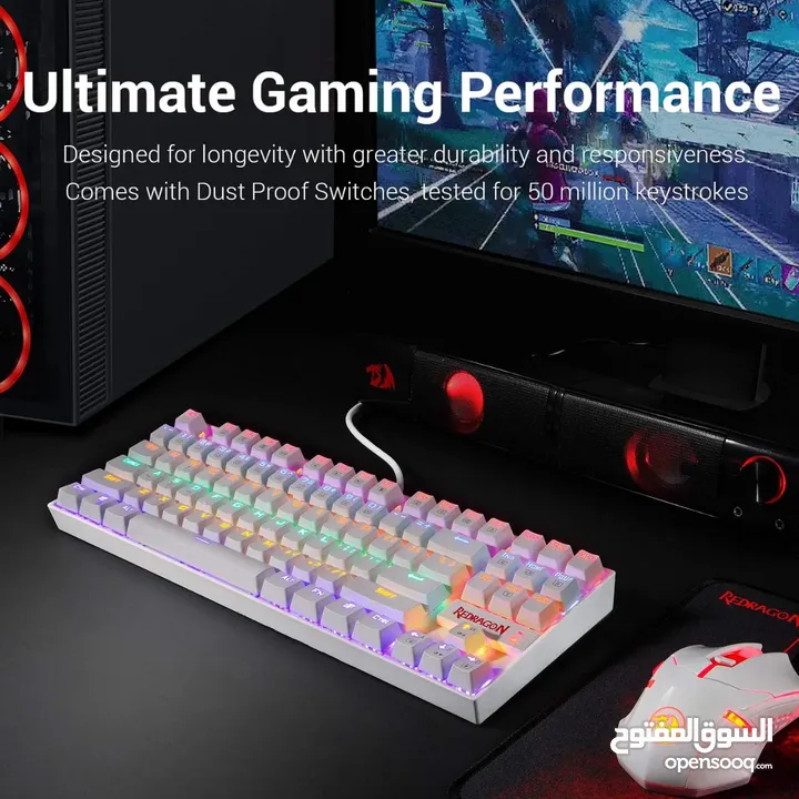 كيبورد ريدراجون ميكانيكي بأفضل سعر Redragon K552 KUMARA Mechanical Gaming Keyboard