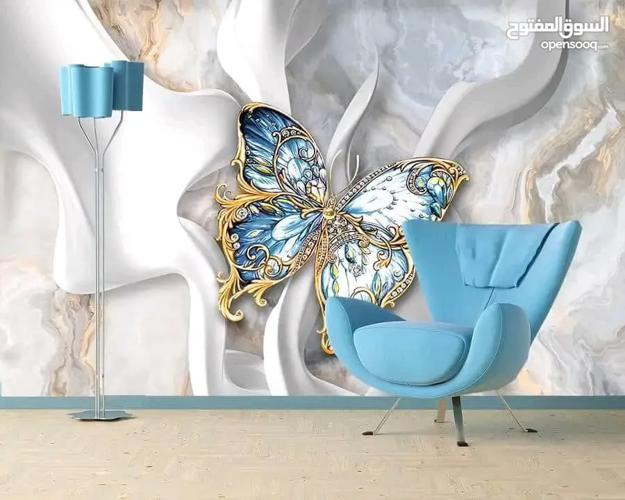 ورق حائط  ثلاثي الأبعاد بمواصفات المانيه عاليه الجوده  وتصاميم حديثه حرصا منا علي ارضاء جميع الاذواق
