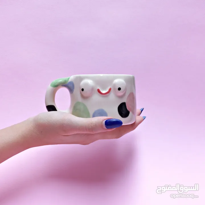 el yapimi sermicأكواب سيراميكيه صناعة يدوية بجودة عالية وتصاميم فريدة handmad ceramic mug iran