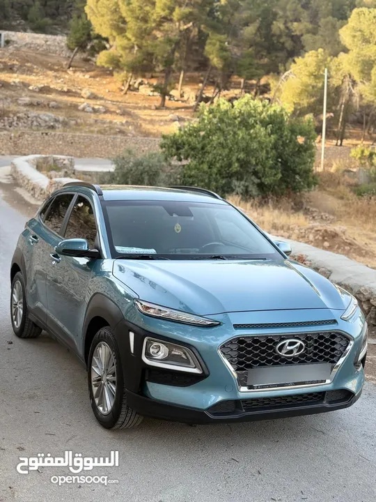 هيونداي كونا 2020  حالة الشركة  عداد 55 ألف فقط لون مميز