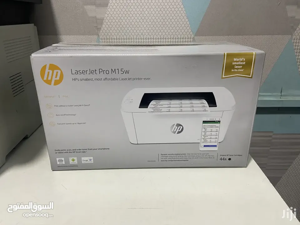 طابعات لاسلكيه  العدد ((2)) - HP LaserJet Pro M15w  Printer 18 ppm W2G51A