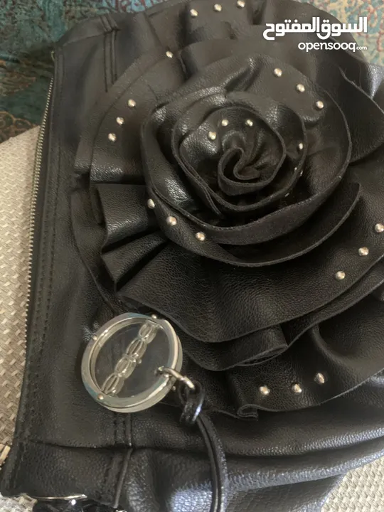 Original Trendy Bebe feux leather  shoulder bag - used شنطة يد / كتف عملية جلد طبيعي ماركة Bebe