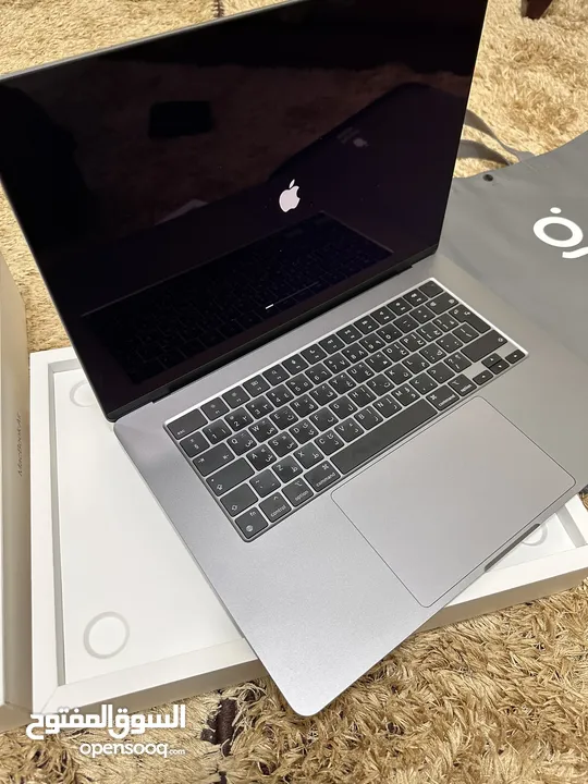 Mac book air m2 15 inch battery 100  ماك بوك اير ام 2 الحجم الكبير بطاريه 100٪؜