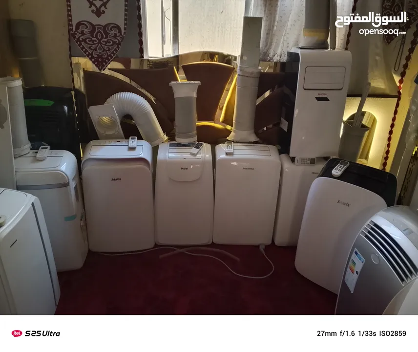 مكيف مكيفات انفنتر متنقل رقم التليفون بالاعلان  بحاله الوكاله مسطره وبايبي وريموت ومقفول شبه جديد