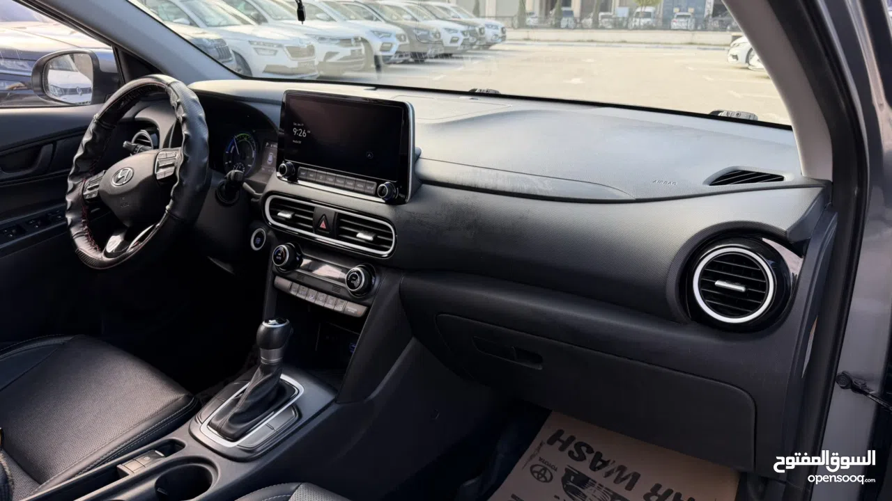 هونداي كونا ترخيص 2020/ترخيص لغايه 20/3/2026 محرك 1600 هايبرد جير أوتوماتيك 141 حصان