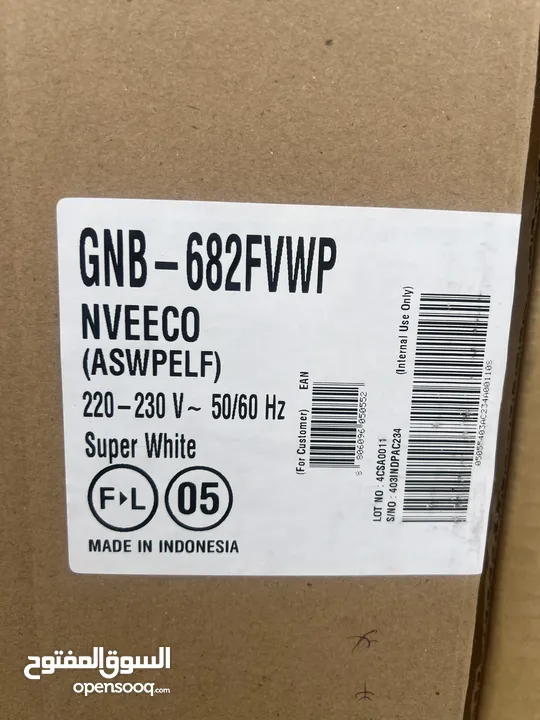 ثلاجه ال جي 493 ليتر اجمالي لون ابيض ++A سعر حرق