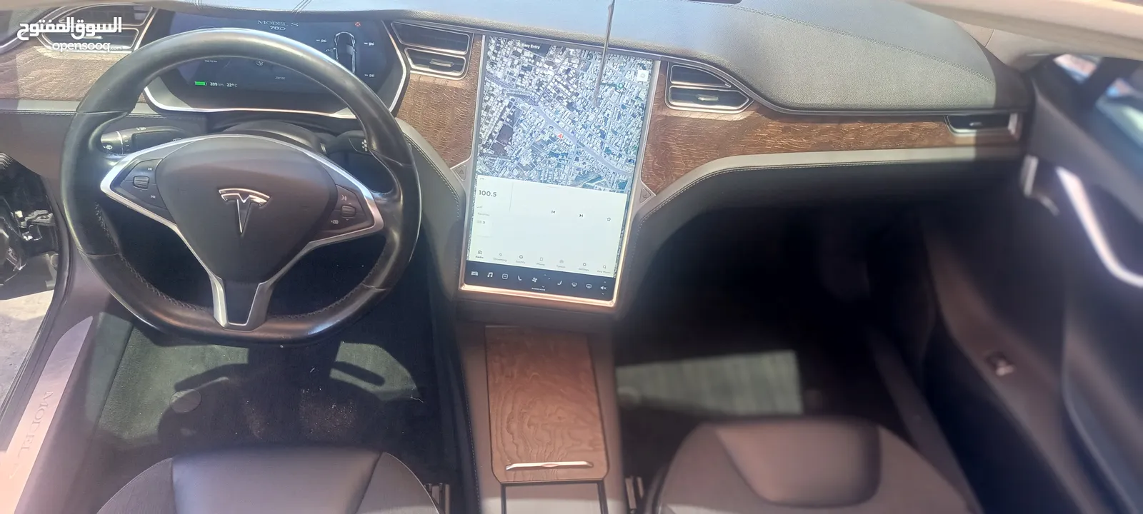 تيسلا موديل Tesla model S 2015 نظيفة جدا مميزة