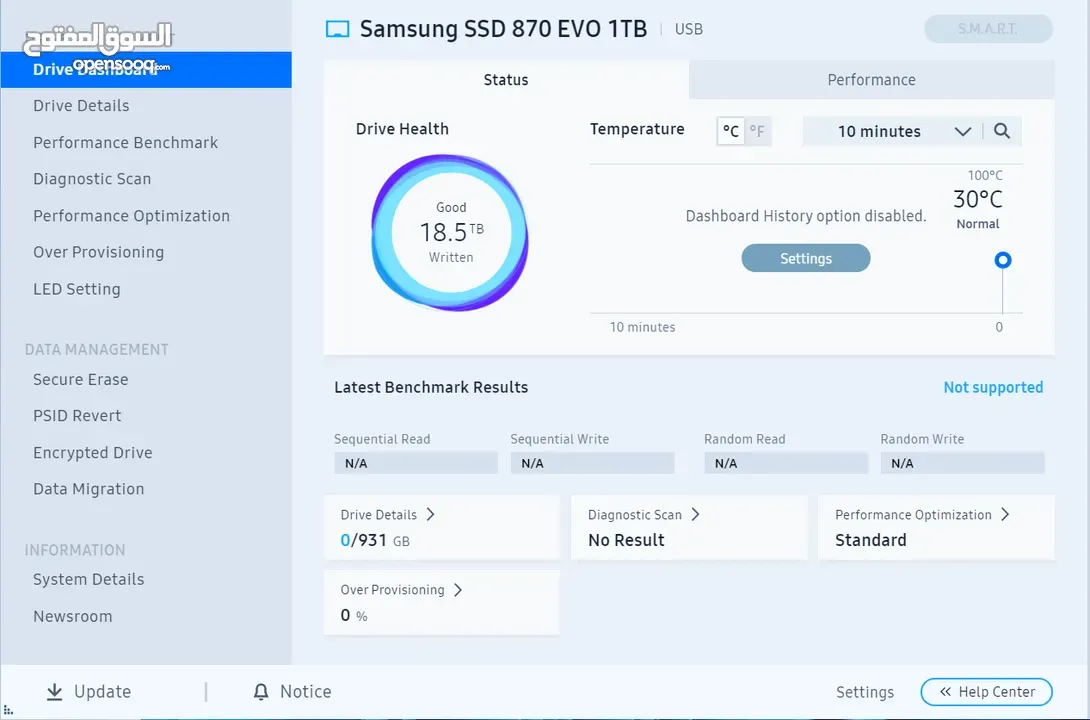 للبيع  SSD 1TB SAMSUNG 870 EVO SSD مع SSD 500GB SAMSUNG 850 EVO SSD