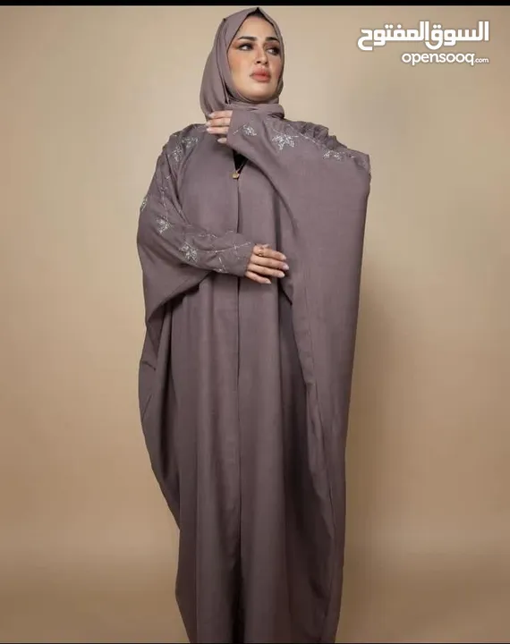 يوجد عبايات خليجيه للبيع جداد قماش وتطريز وشغل بحريني اصلي