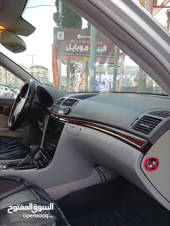 مرسيدس للبدل على احدث e200 كرت ابيض 2004