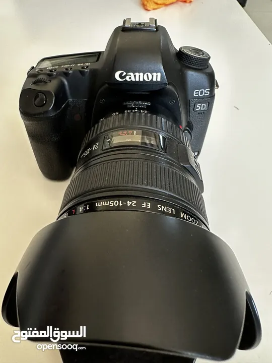 Canon 5D mark Ii full frame camera with 24-105 mm f4 L lens