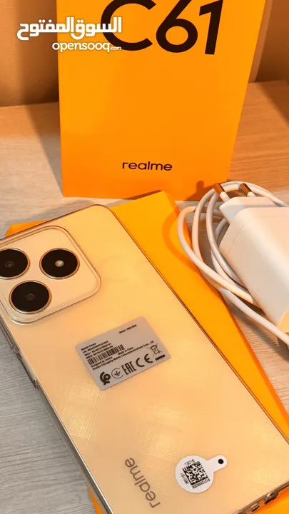 هاتف realme جديد  استعمال يومين مع ملحقاته + كفالة 18 شهر