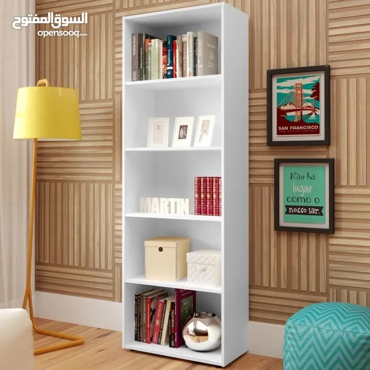خزانة الكتب متوفر بعدة موديلات وألوان توصيل وتركيب مجاني داخل عمان ارتفاع مترين عرض 80سم عمق 30سم