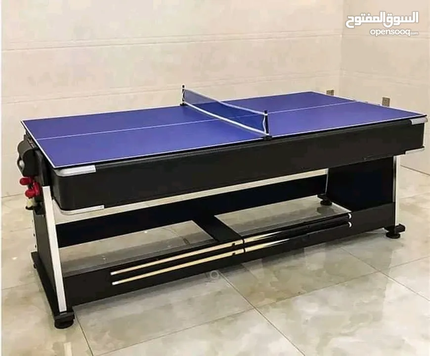 توفرت الان طاولة ال 4في1 سارع بالطلب قبل نفاذ الكميه بلياردو هوكي تنس طعام جوده عاليه خامه ثقيله