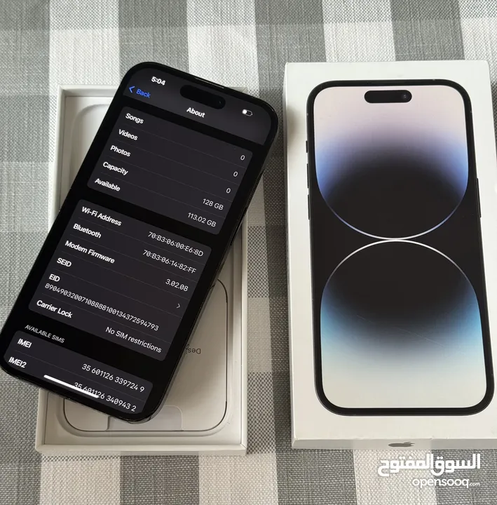 iPhone 14 pro black 128GB used like new