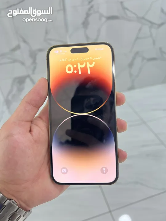ايفون 14برو ماكس لون دهبي للبيع