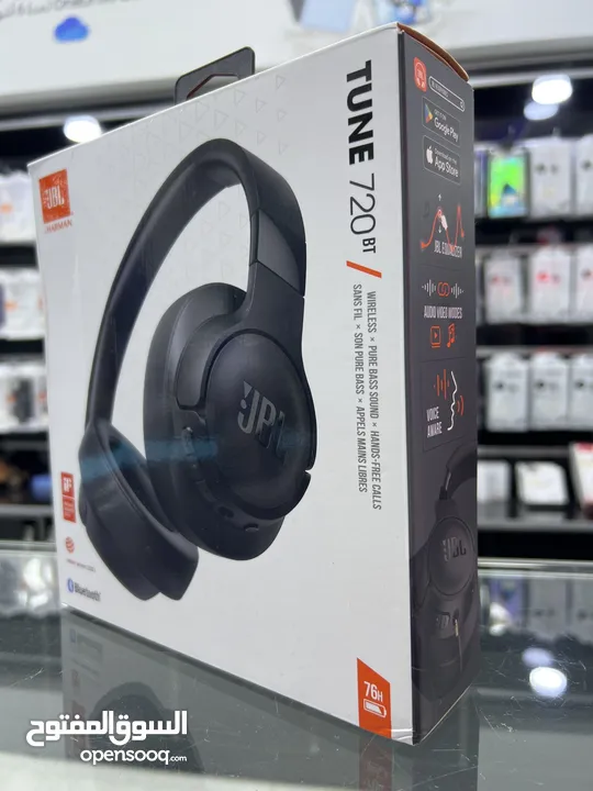 JBL TUNE 720 HEADSET (Pure Bass) سماعات جي بي إل جديدة تون 720  توصيل مجاني داخل عمان مناطق معينة