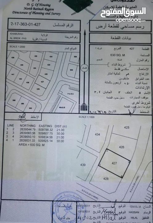 سكني و سكني تجاري للبيع البريك و القصف و السرحات