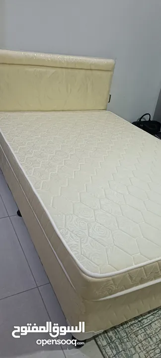 bed with mattress