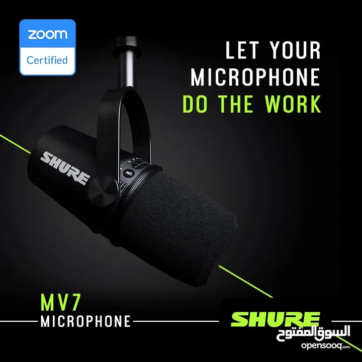 Shure MV7  USB & XLR  Microphone