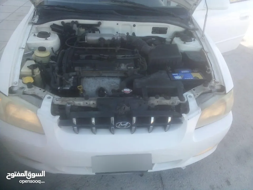 هونداي فيرنا 2000 لون ابيض