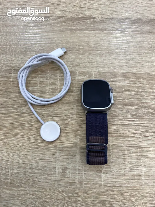 Apple watch ultra 2  جديدة غير مشغلة بدون الكرتونة بطارية 100% مع جميع ملحقاتها الاصلية