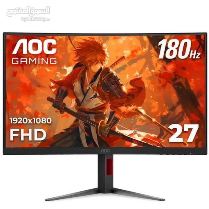 شاشة IPS HDR aoc 180 hz  ، قابل للتفاوض