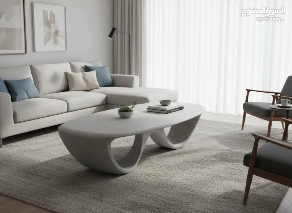 طاولة مركزية بتصميم عصري فاخر