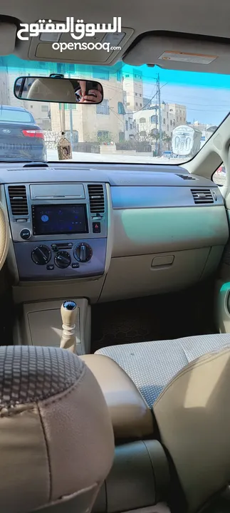 نيسان تيدا NISSAN TIIDA موديل 2008 متور 1800cc راكب جديد  جير عادي