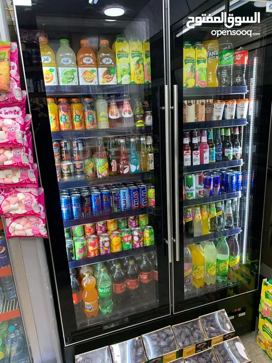 ثلاجة عرض محلات