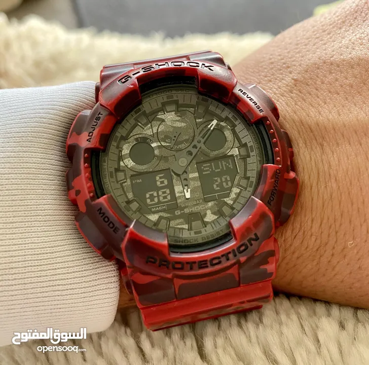 للبيع: ساعة كاسيو G-Shock GA-100 أصلية (مستعملة بحالة ممتازة)