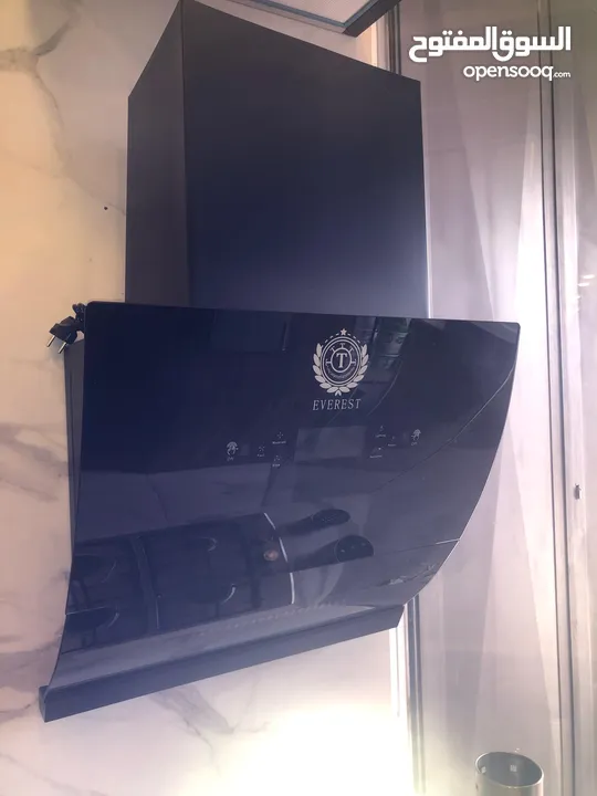 شفاطات مطبخ شفاط الشبح الذكي الأنيق الحديث سيكوريت أسود يعمل بالإشارة أو متحدث حرق سعر (90)د فقط