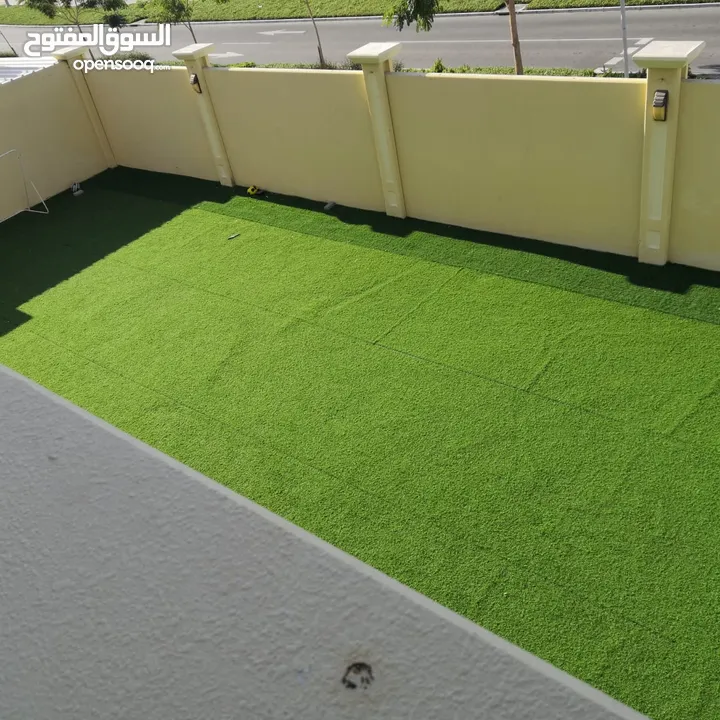 Outdoor Grass Carpet - 32mm. One  year  old. Very good condition.  25 m x 2m : 4 rolls (minor ends c