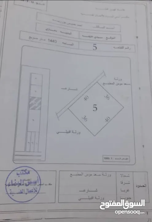 قطعة ثالث وحده من طريق الساحل للبيع