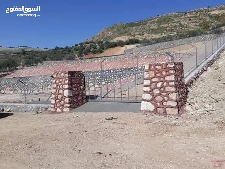 استصلاح اراضي زراعيه بناء سناسل حجريه سلاسل حجريه تشييك اراضي تشييك مزارع تنسيق حدائق وبناء