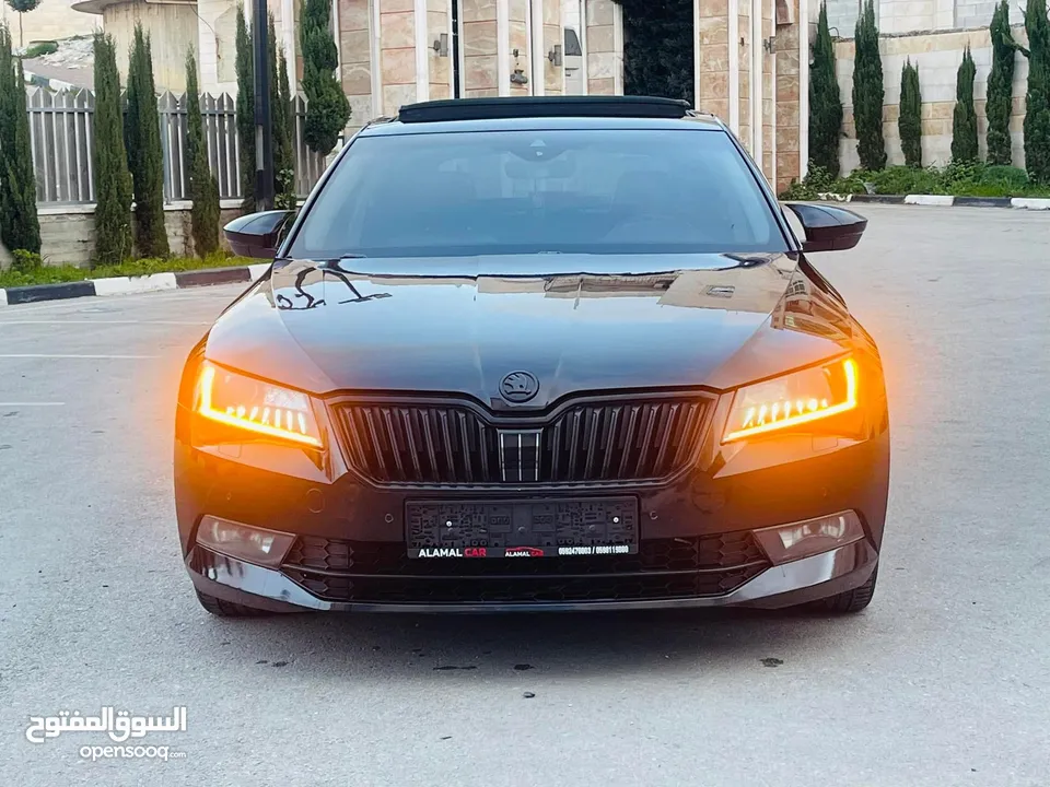 سكودا سوبير 2017/16 مع فتحة فل الفل ديزل متور 2000.  190 حصان