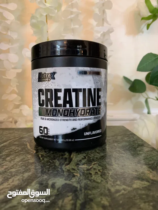 كرياتين مونوهايدرات ماركه عالميه أوزان مختلفه صافي 100% بدون نكهات تاريخ طويل الامد