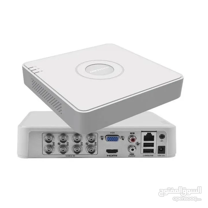 4 كاميرات مراقبة Hikvision وشاشة