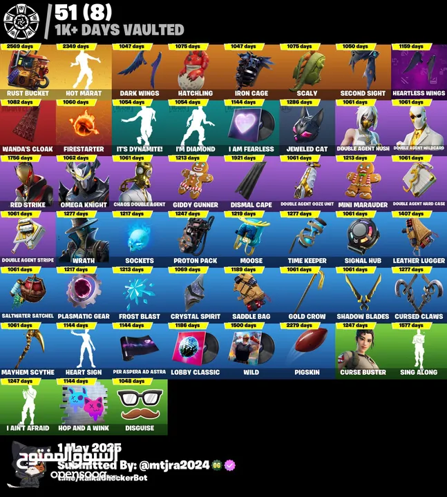 حساب فورتنايت 300 سكن نادر سيسون 3 وسيسون 2                                        . .