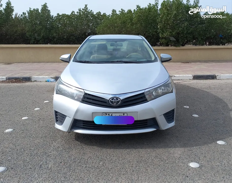 Toyota corolla Model 2016, Silver color