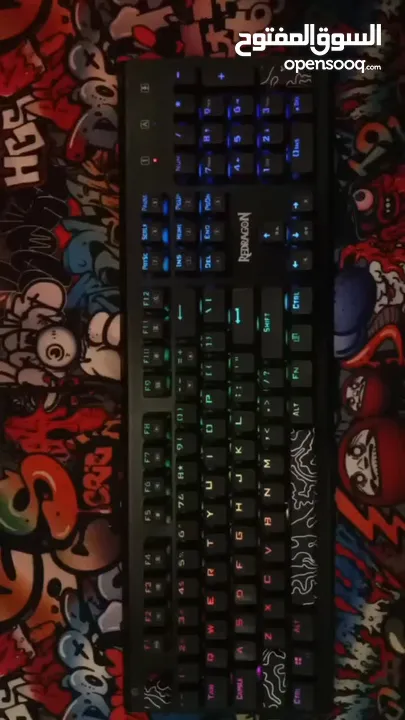 كيبورد ميكنكل بلو سويتش redragon نظيف