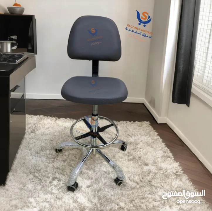كراسي كاشير للعيادات/ الشركات / مختبرات ارتفاع قابل للتعديل .. ايادي قابله للإزالة بأقل الاسعار