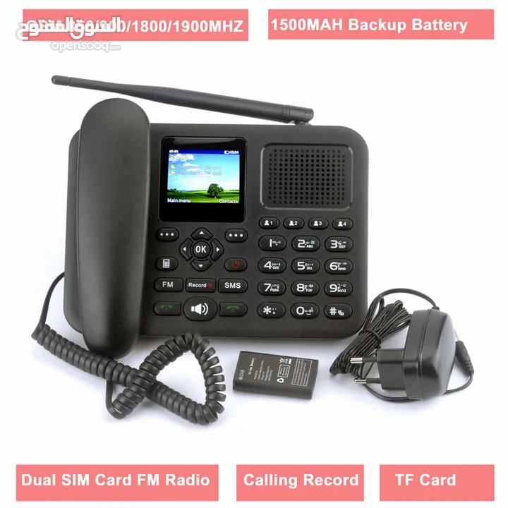 الهاتف المكتبي المتنقل المميز  ( ZT9000 ) بميزة تسجيل المكالمات وتغطية ممتازة من شركة DLNA العالمية