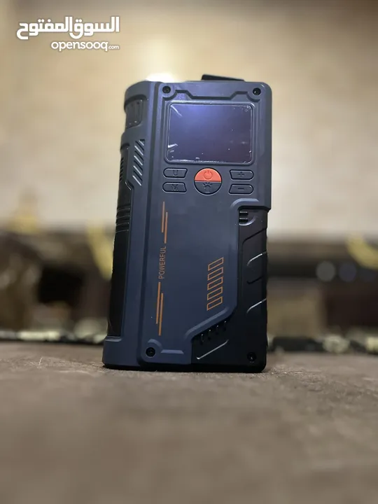 مكثف طاقة ( Jump starter ) لشحن بطارية السيارة بالإضافة إلى القدرة على نفخ العجال