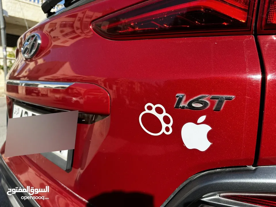 سيارة رياضية هيونداي كونا 2019 بنزين - 1600 سي سي تيربو - لون أحمر - بحالة ممتازة للبيع بداعي السفر